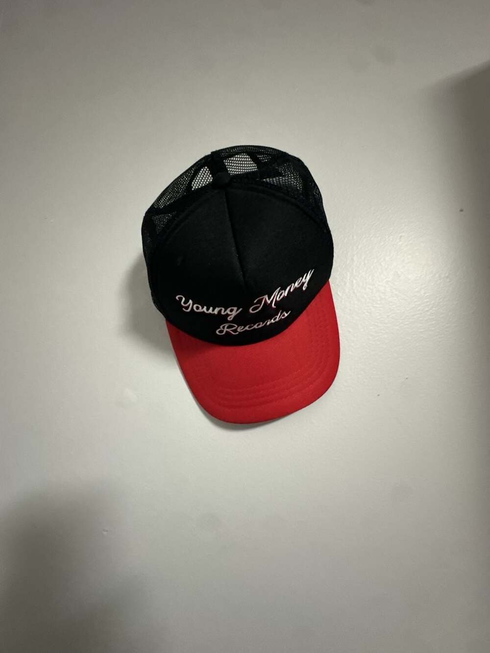 Lil Wayne Reason x Young Money Records Trucker Hat Black and Red